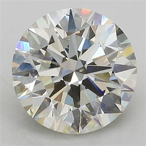 Picture of Lab Grown Diamond 3.08 Carats, Round with Ideal Cut, J Color, VS1 Clarity and Certified by IGI