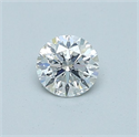 Diamante Natural 0.45 quilates, Redondo , Color E, claridad SI1 y certificado GIA