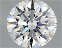 Natural Diamond 0.70 Carats, Round with Excellent Cut, G Color, IF Clarity and Certified by GIA