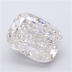 Picture of Lab Grown Diamond 3.04 Carats, CUSHION MODIFIED with  Cut, Fancy Vivid Blue Color, VVS2 Clarity and Certified by IGI