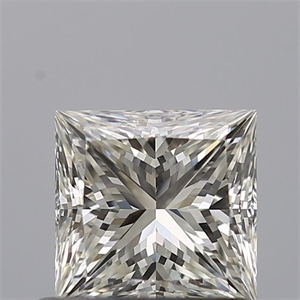 Picture of Natural Diamond 0.72 Carats, Princess with  Cut, J Color, VS1 Clarity and Certified by GIA