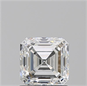 Natural Diamond 1.22 Carats, Asscher with  Cut, F Color, VS2 Clarity and Certified by GIA