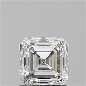 Foto Diamante Natural 1.22 quilates, Asscher , Color F, claridad VS2 y certificado GIA de