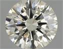 Natural Diamond 0.72 Carats, Round with Excellent Cut, K Color, SI2 Clarity and Certified by IGI