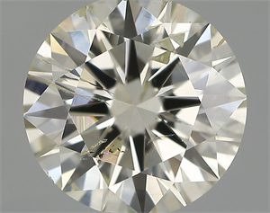 Picture of Natural Diamond 0.72 Carats, Round with Excellent Cut, K Color, SI2 Clarity and Certified by IGI