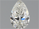 Natural Diamond 0.42 Carats, Pear with  Cut, H Color, VVS2 Clarity and Certified by GIA