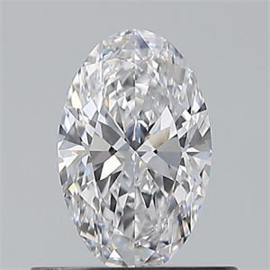 Picture of Natural Diamond 0.50 Carats, Oval with  Cut, D Color, IF Clarity and Certified by GIA