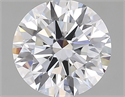 Lab Grown Diamond 1.05 Carats, Round with Ideal Cut, D Color, VVS2 Clarity and Certified by IGI