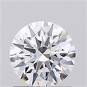 Lab Grown Diamond 0.71 Carats, Round with Ideal Cut, D Color, IF Clarity and Certified by IGI