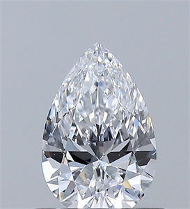 Picture of Natural Diamond 0.53 Carats, Pear with  Cut, D Color, VS1 Clarity and Certified by GIA