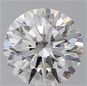 Lab Grown Diamond 3.29 Carats, Round with Ideal Cut, E Color, VVS1 Clarity and Certified by IGI