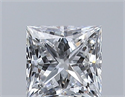 Natural Diamond 0.36 Carats, Princess with  Cut, E Color, VVS2 Clarity and Certified by GIA