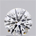 Lab Grown Diamond 1.21 Carats, Round with Ideal Cut, D Color, VVS2 Clarity and Certified by IGI
