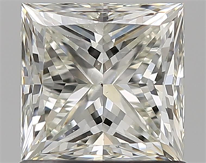 Picture of Natural Diamond 1.01 Carats, Princess with  Cut, J Color, VS2 Clarity and Certified by GIA