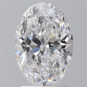 Picture of Natural Diamond 2.01 Carats, Oval with  Cut, D Color, SI1 Clarity and Certified by GIA