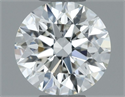 Natural Diamond 0.54 Carats, Round with Excellent Cut, G Color, VVS1 Clarity and Certified by IGI