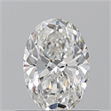 Natural Diamond 0.50 Carats, Oval with  Cut, G Color, VS2 Clarity and Certified by GIA