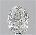 Natural Diamond 0.50 Carats, Oval with  Cut, G Color, VS2 Clarity and Certified by GIA