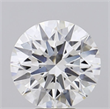 Lab Grown Diamond 6.53 Carats, Round with Ideal Cut, F Color, VVS2 Clarity and Certified by IGI