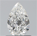 Natural Diamond 0.71 Carats, Pear with  Cut, F Color, VVS2 Clarity and Certified by GIA