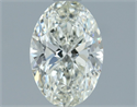 Natural Diamond 0.91 Carats, Oval with  Cut, H Color, VVS1 Clarity and Certified by IGI
