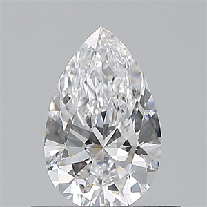 Picture of Natural Diamond 0.50 Carats, Pear with  Cut, D Color, VVS2 Clarity and Certified by GIA