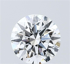 Picture of Lab Grown Diamond 1.50 Carats, Round with Excellent Cut, D Color, VVS2 Clarity and Certified by IGI