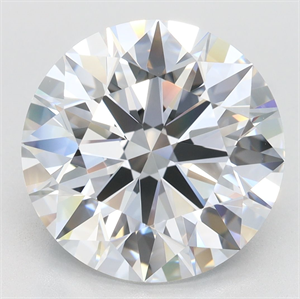 Picture of Lab Grown Diamond 5.30 Carats, Round with Ideal Cut, F Color, VVS1 Clarity and Certified by IGI