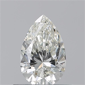 Picture of Natural Diamond 0.50 Carats, Pear with  Cut, I Color, VVS2 Clarity and Certified by GIA