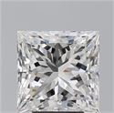 Natural Diamond 5.05 Carats, Princess with  Cut, F Color, VS2 Clarity and Certified by GIA