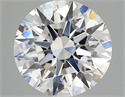 Lab Grown Diamond 2.88 Carats, Round with Ideal Cut, D Color, VVS2 Clarity and Certified by IGI