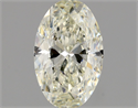 Natural Diamond 0.90 Carats, Oval with  Cut, K Color, SI1 Clarity and Certified by GIA