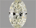 Natural Diamond 0.90 Carats, Oval with  Cut, K Color, SI1 Clarity and Certified by GIA