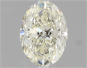 Natural Diamond 1.30 Carats, Oval with  Cut, J Color, VS1 Clarity and Certified by IGI