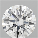 Lab Grown Diamond 2.06 Carats, Round with Ideal Cut, D Color, VS1 Clarity and Certified by IGI