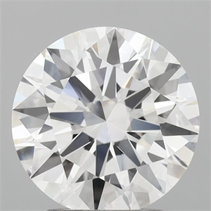 Picture of Lab Grown Diamond 2.06 Carats, Round with Ideal Cut, D Color, VS1 Clarity and Certified by IGI