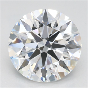 Picture of Lab Grown Diamond 3.14 Carats, Round with Ideal Cut, D Color, IF Clarity and Certified by IGI