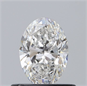 Natural Diamond 0.50 Carats, Oval with  Cut, E Color, VS2 Clarity and Certified by GIA