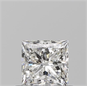 Natural Diamond 0.60 Carats, Princess with  Cut, G Color, VVS2 Clarity and Certified by GIA