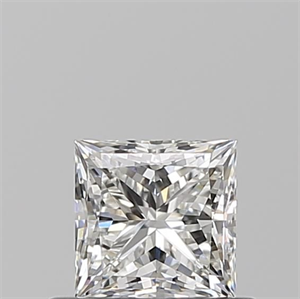 Picture of Natural Diamond 0.60 Carats, Princess with  Cut, G Color, VVS2 Clarity and Certified by GIA