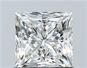 Natural Diamond 1.02 Carats, Princess with  Cut, H Color, VS2 Clarity and Certified by GIA