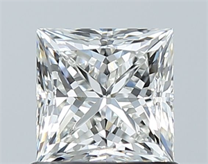 Picture of Natural Diamond 1.02 Carats, Princess with  Cut, H Color, VS2 Clarity and Certified by GIA