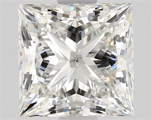 Picture of Natural Diamond 1.41 Carats, Princess with  Cut, H Color, SI1 Clarity and Certified by GIA