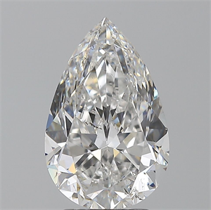 Picture of Natural Diamond 3.02 Carats, Pear with  Cut, E Color, SI1 Clarity and Certified by GIA