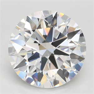 Picture of Lab Grown Diamond 3.43 Carats, Round with Ideal Cut, E Color, IF Clarity and Certified by IGI