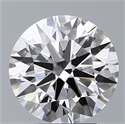 Lab Grown Diamond 3.54 Carats, Round with Ideal Cut, D Color, VS1 Clarity and Certified by IGI