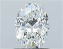Natural Diamond 0.90 Carats, Oval with  Cut, F Color, VS2 Clarity and Certified by GIA