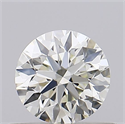 Natural Diamond 0.40 Carats, Round with Excellent Cut, K Color, IF Clarity and Certified by GIA
