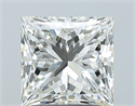 Natural Diamond 2.02 Carats, Princess with  Cut, K Color, SI1 Clarity and Certified by GIA