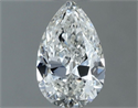 Natural Diamond 0.50 Carats, Pear with  Cut, G Color, VVS2 Clarity and Certified by GIA